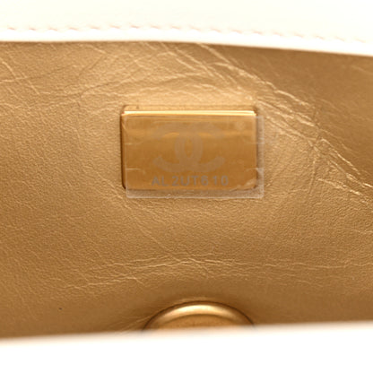 Chanel Lambskin Quilted Mini Rectangular Pearl Crush Flap White 8 of 11