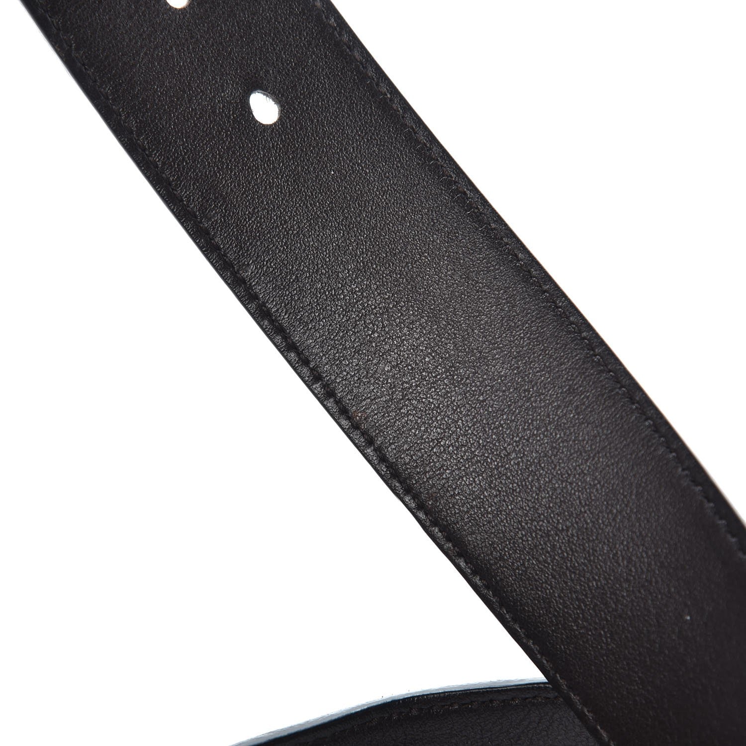 Gucci Moon Calfskin Nickel Double G 40mm Belt 115 46 Dark Cocoa 7 of 7