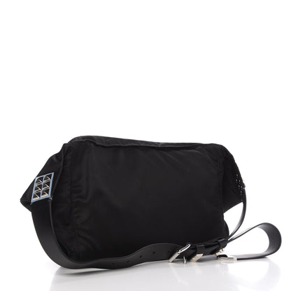 Prada Tessuto Nylon Calfskin Studded Belt Bag Black Astrale 3 of 9