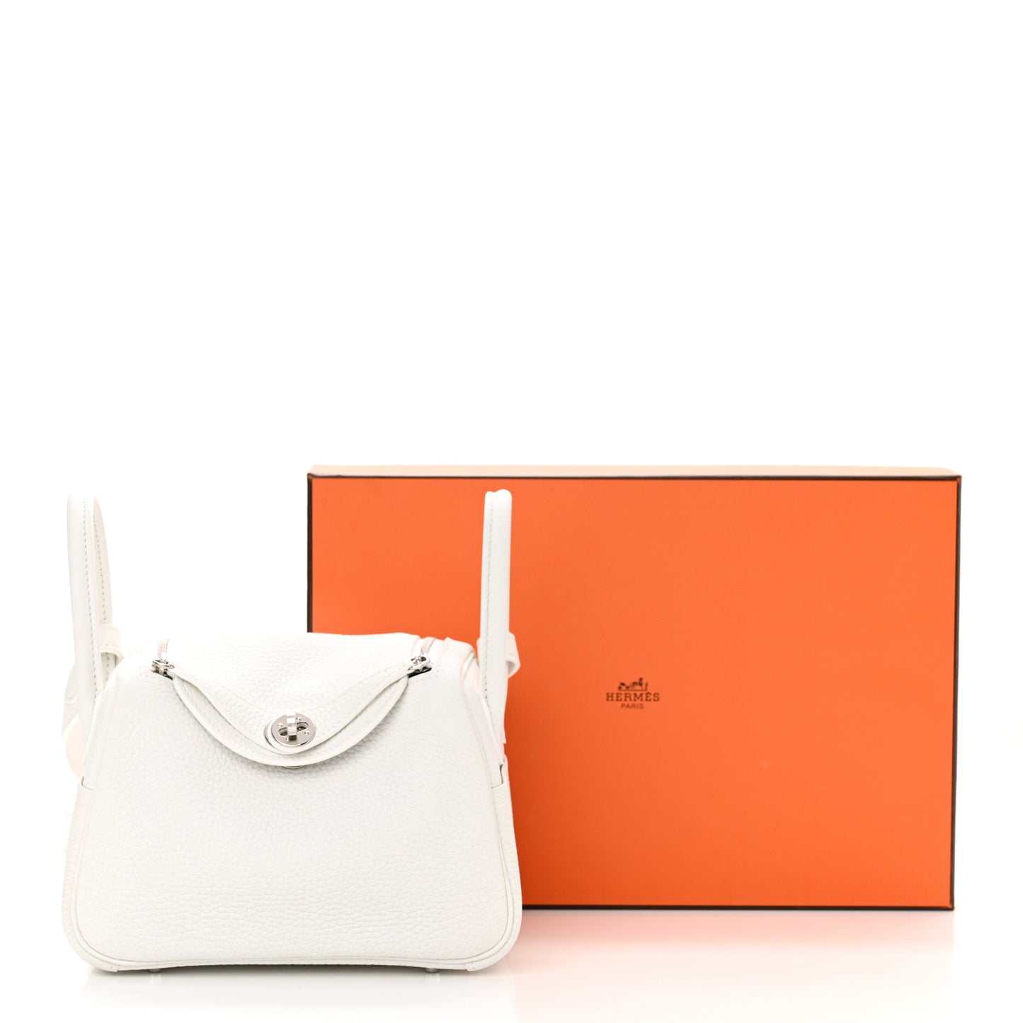 Taurillon Clemence Mini Lindy 20 New White