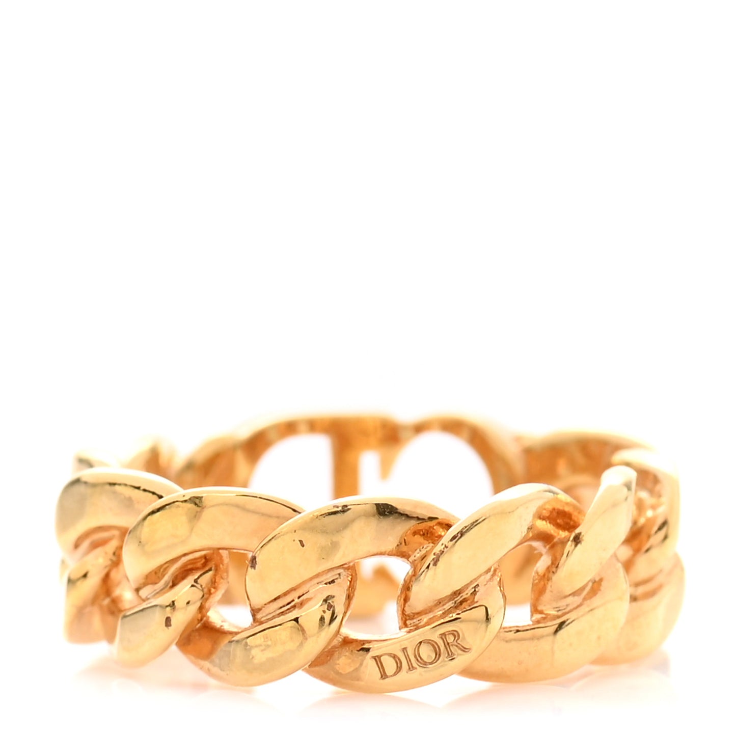Metal Danseuse Etoile Chain Ring 7 Gold