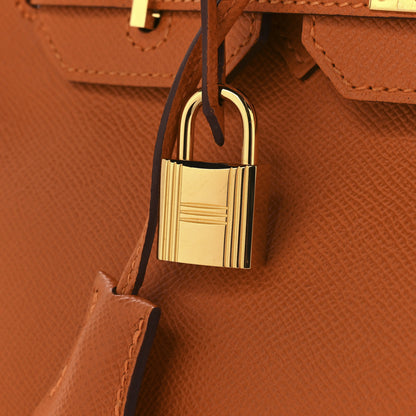 Hermes Epsom Birkin 30 Orange 13 of 15