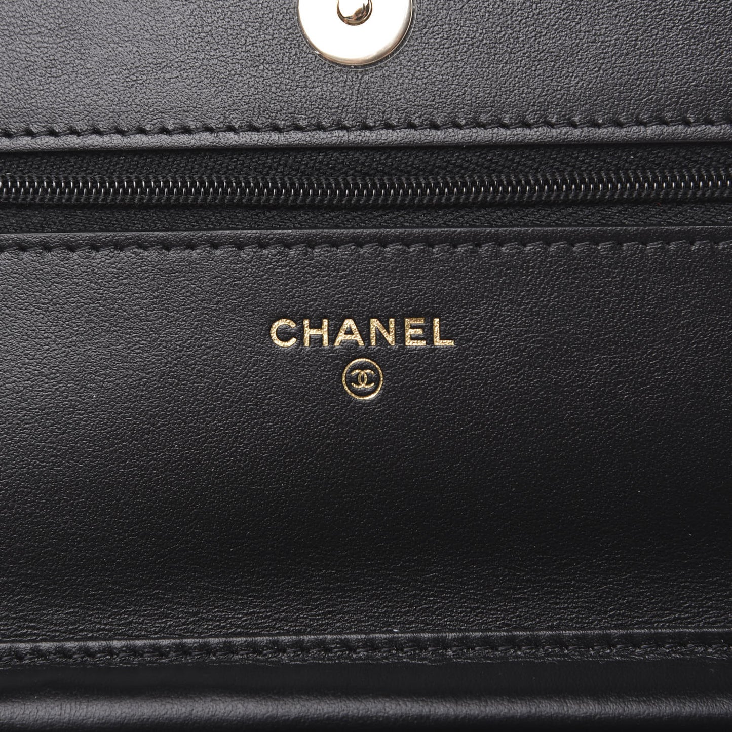 Tweed Quilted Wallet On Chain WOC Black Ecru White