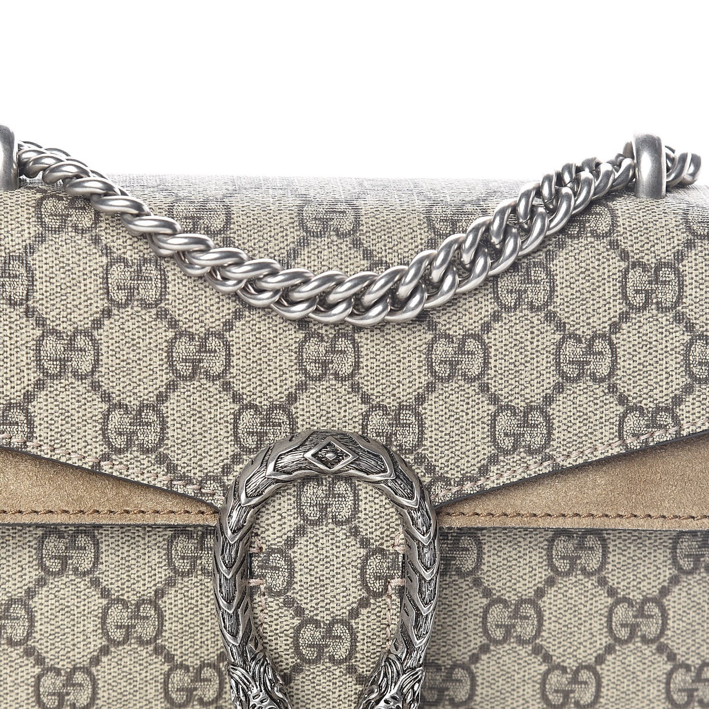 GG Supreme Monogram Mini Dionysus Shoulder Bag Taupe