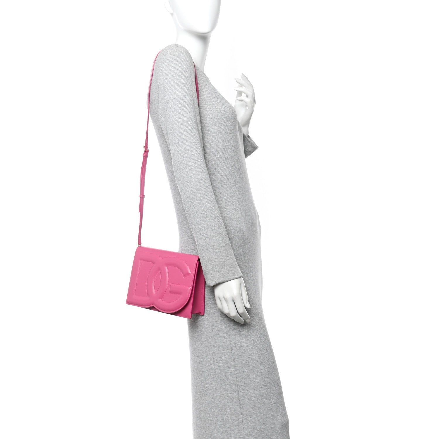 Dolce & Gabbana Calfskin DG Logo Flap Crossbody Bag Glicine 2 of 12
