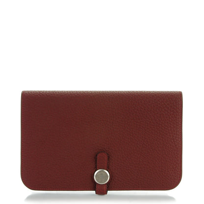 Hermes Togo Dogon Duo Wallet Rouge H 1 of 10