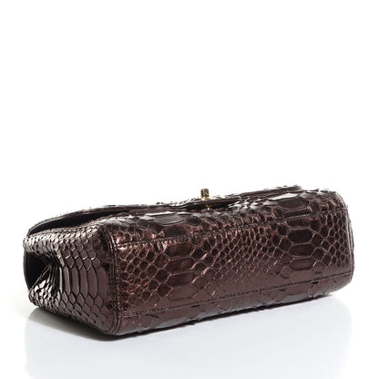Chanel Python Soho Tassel Medium Flap Dark Brown 4 of 8