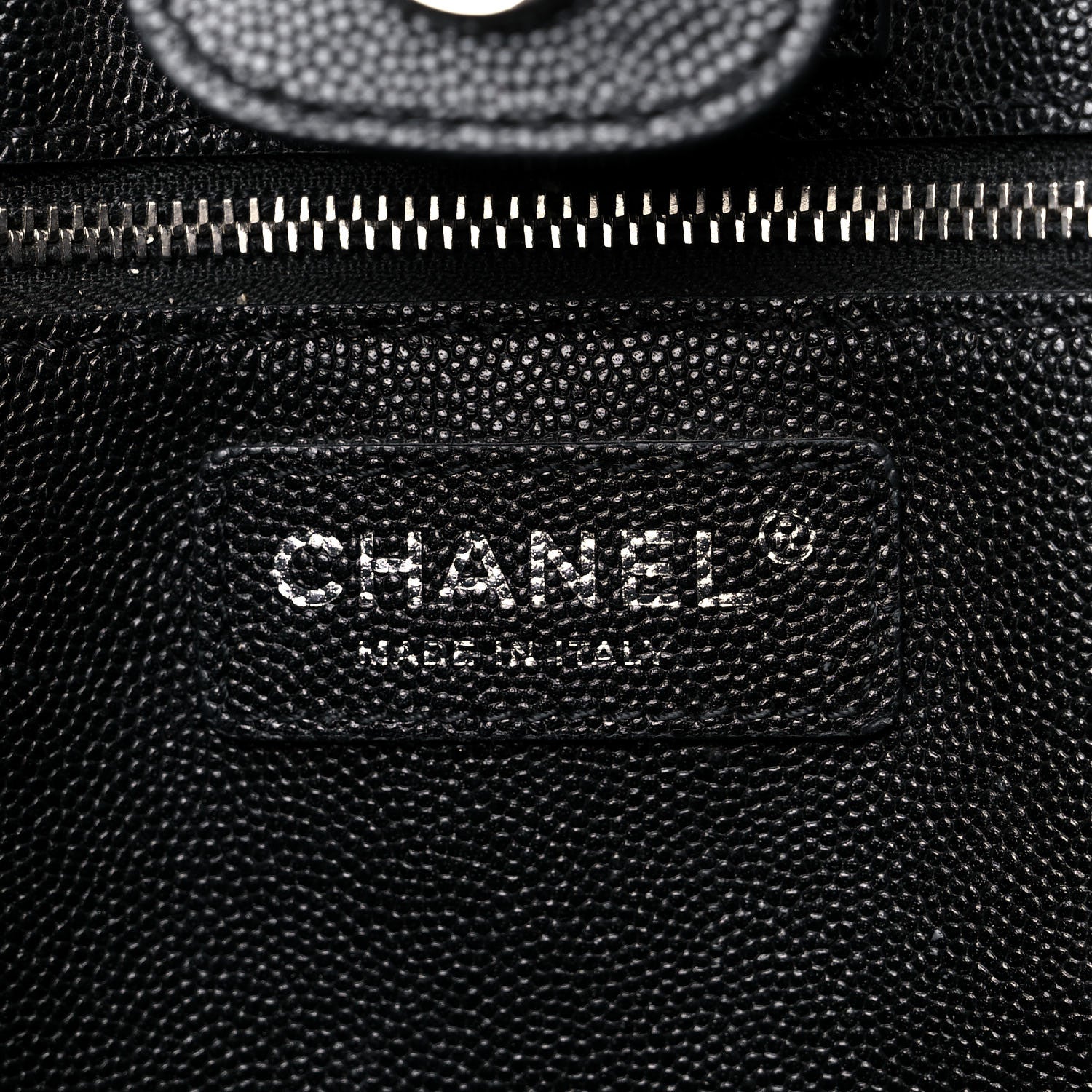 Chanel Caviar Stitched Large Shopping Tote Black 6 of 20