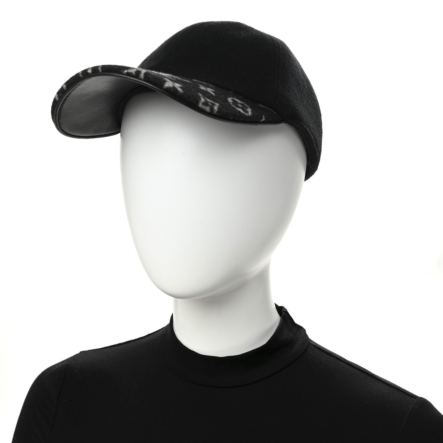 Louis Vuitton Wool Silk Monogram Endless Cap L Black 2 of 9