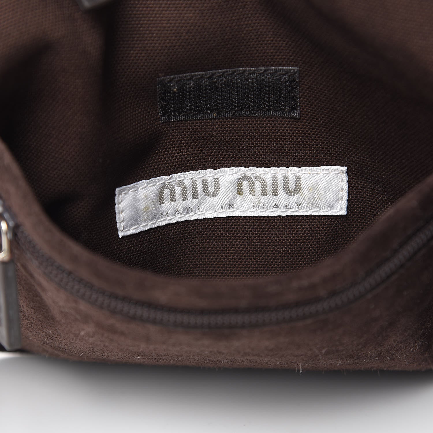 Miu Miu Suede Belt Bag Brown 7 of 10