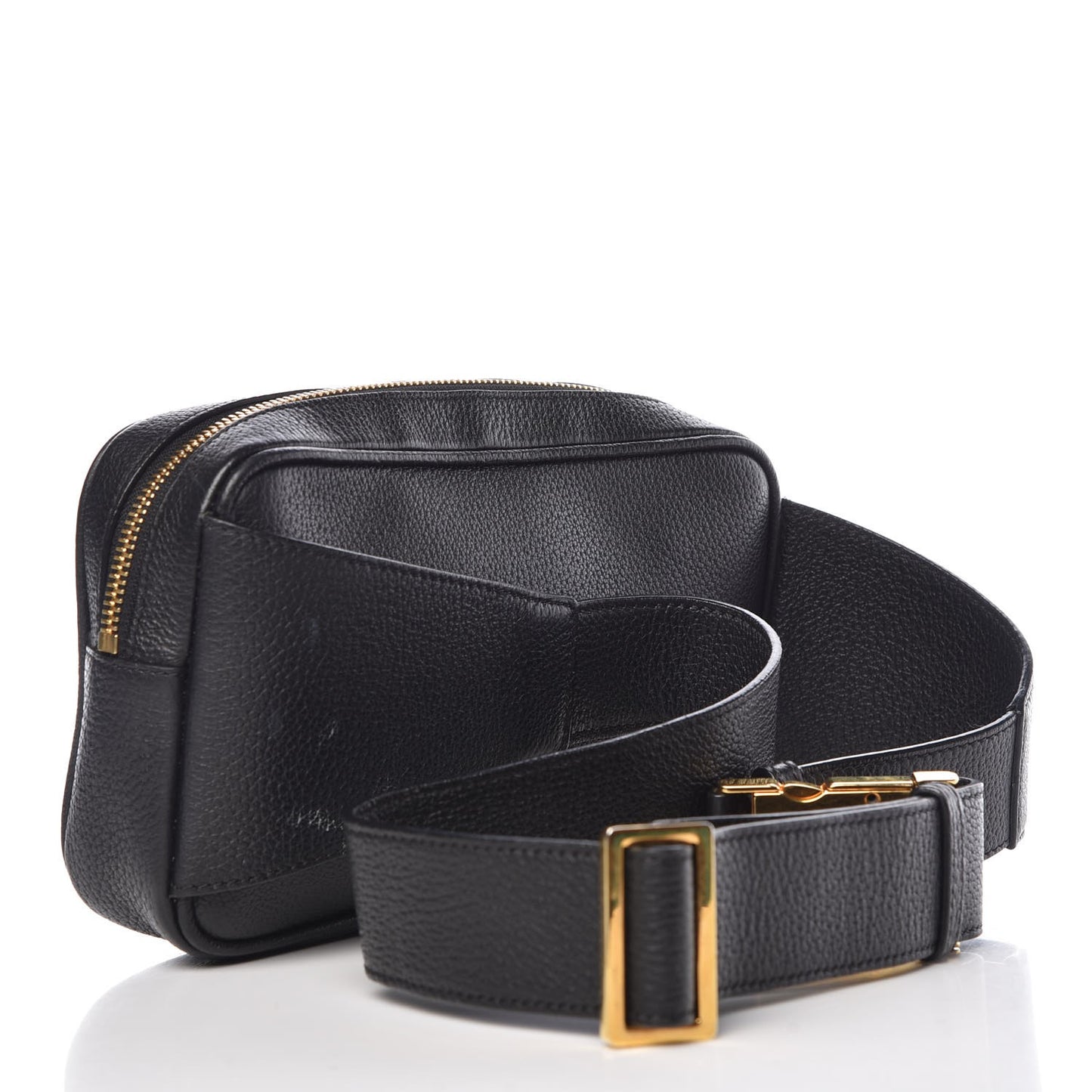 Calfskin Palazzo Belt Bag Black