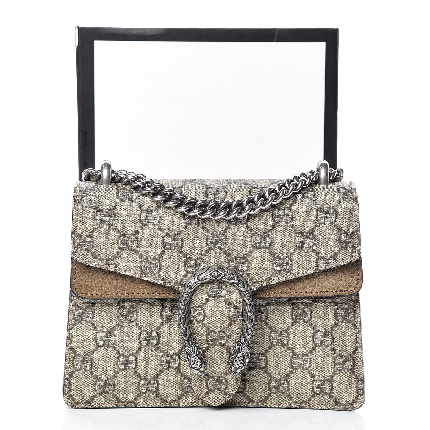 GG Supreme Monogram Mini Dionysus Shoulder Bag Taupe
