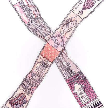 Louis Vuitton Silk Jeu De Louis BB Bandeau Pink 2 of 4
