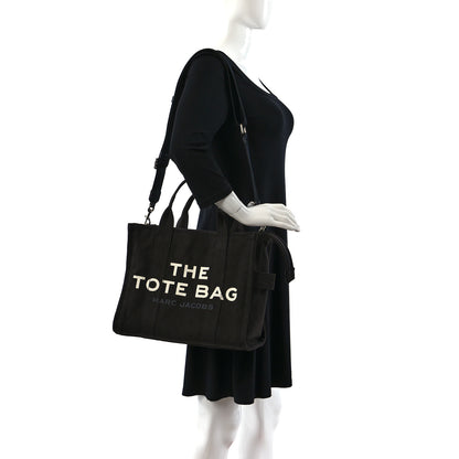 Marc Jacobs Cotton Canvas Medium The Traveler Tote Bag Black 2 of 13
