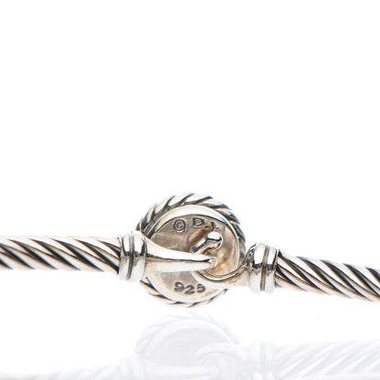 David Yurman Sterling Silver Pearl 3mm Chatelaine Bracelet 4 of 4