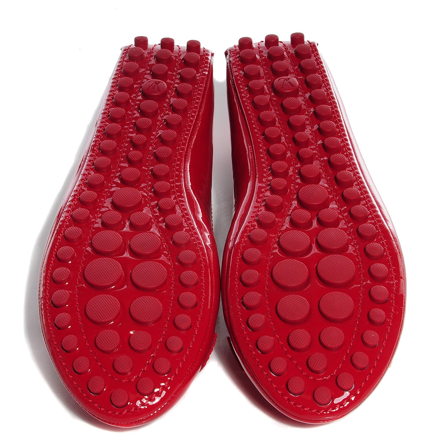 Louis Vuitton Patent Calfskin Oxford Ballerina Flats 39 Rouge 5 of 8