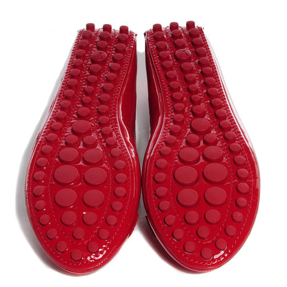 Louis Vuitton Patent Calfskin Oxford Ballerina Flats 39 Rouge 5 of 8