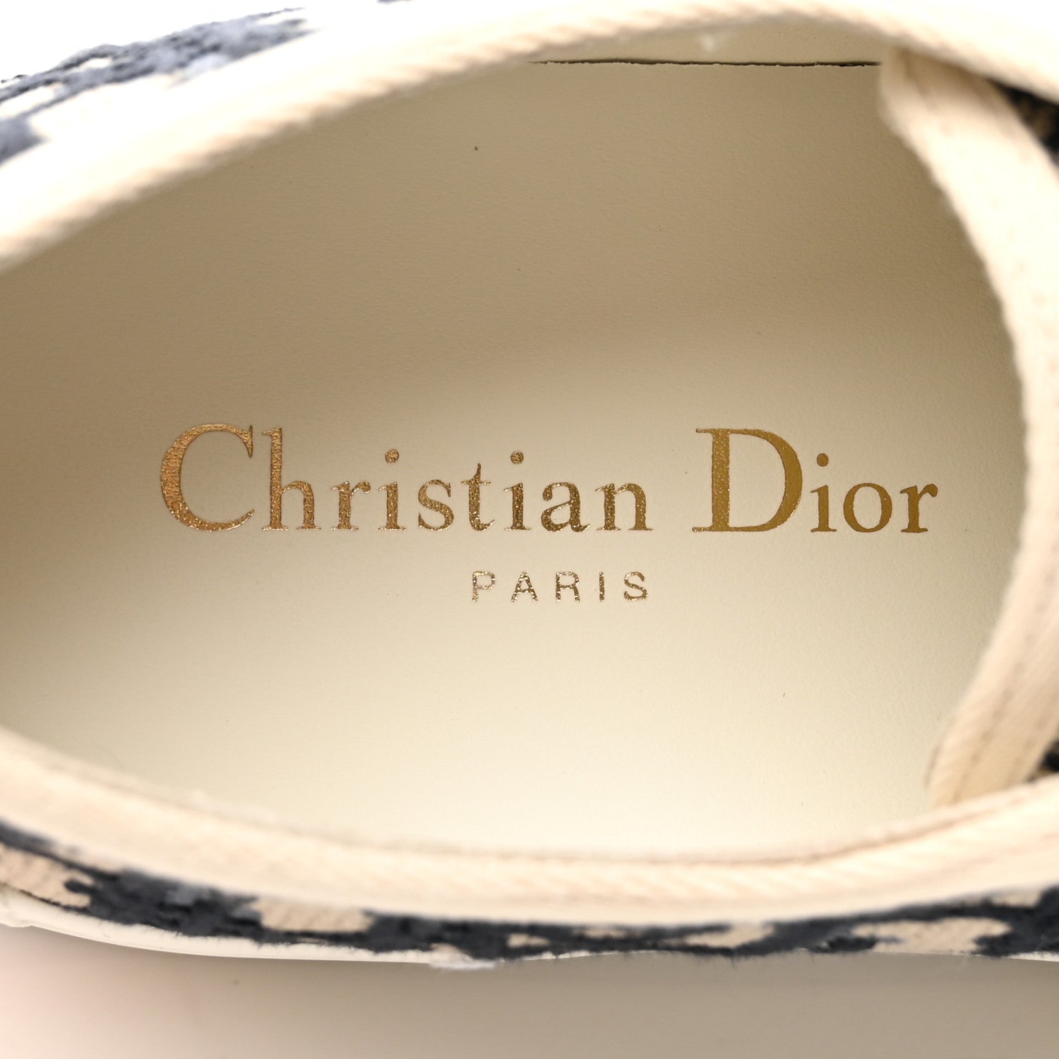 Christian Dior Canvas Oblique Walk'N'Dior Low Top Sneakers 36.5 Deep Blue 8 of 15