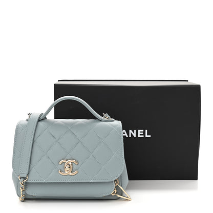 Chanel Caviar Quilted Small Business Affinity Flap Blue 10 of 10