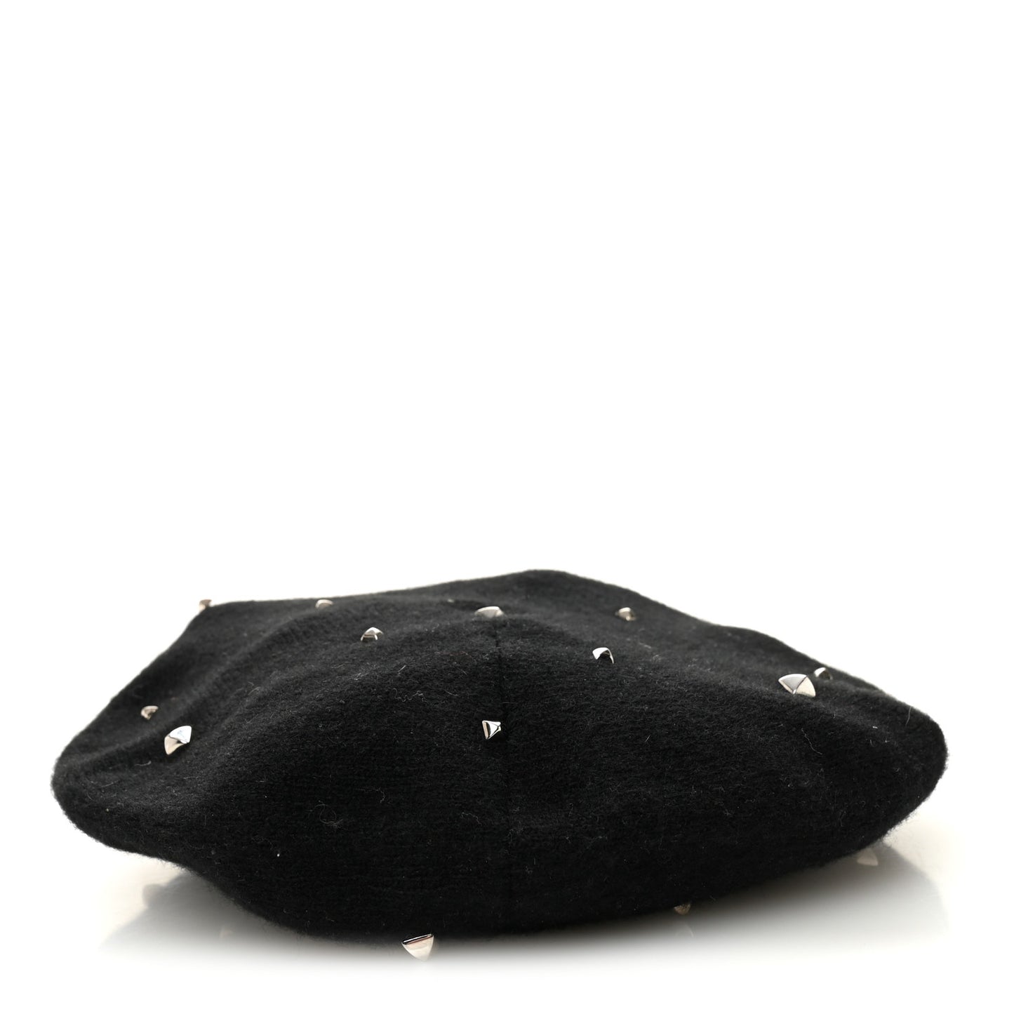 Cashmere Medor Studded Darling Beret S Black