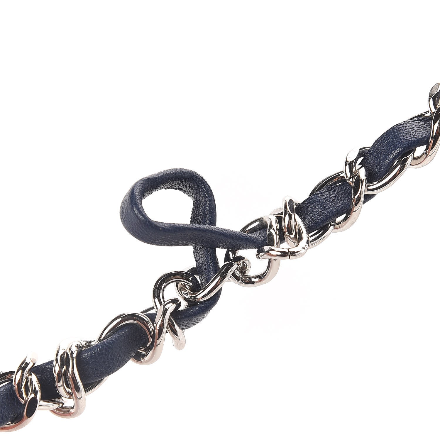 Chanel Lambskin Quilted Mini Rectangular Flap Dark Blue 11 of 12