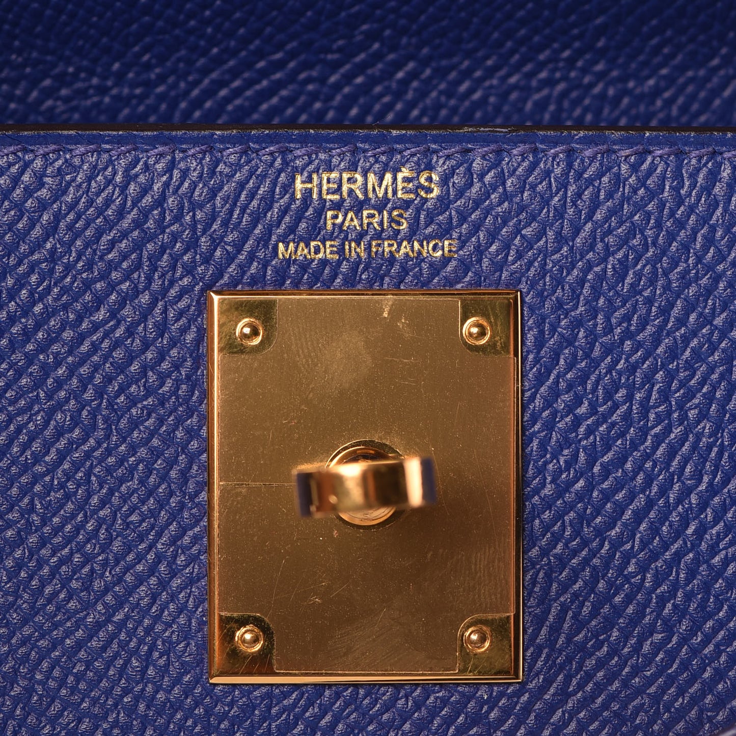 Epsom Kelly Sellier 28 Bleu Electrique