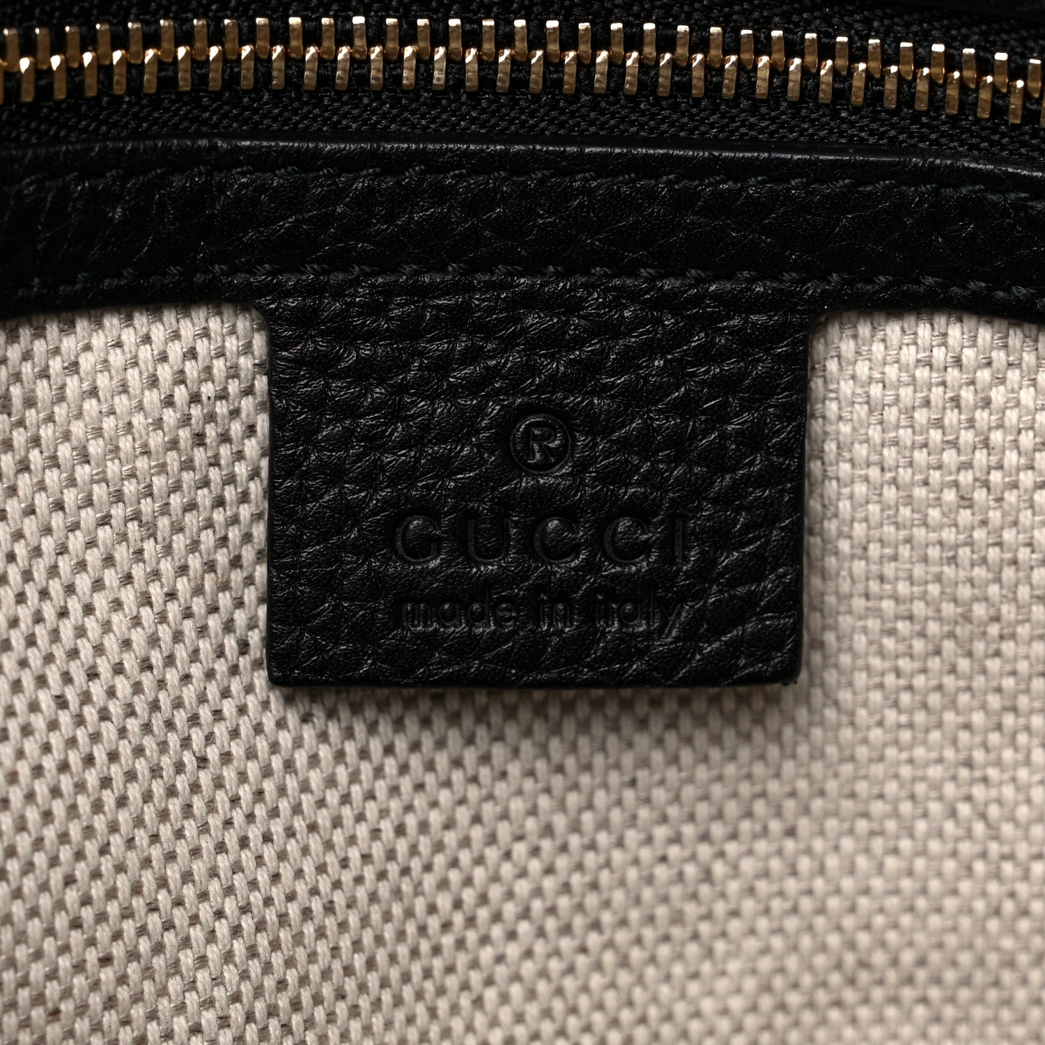 Gucci Pebbled Calfskin Medium Soho Chain Shoulder Bag Black 6 of 11