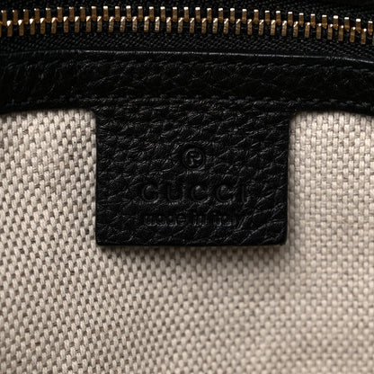 Gucci Pebbled Calfskin Medium Soho Chain Shoulder Bag Black 6 of 11