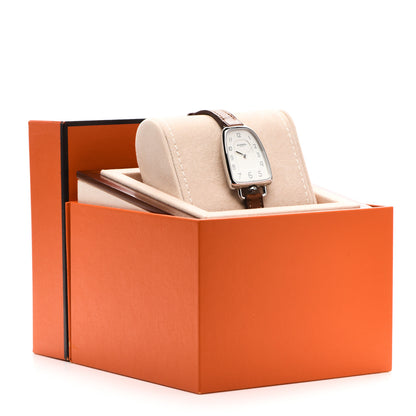 Hermes Stainless Steel Barenia 26mm Galop Quartz Watch Fauve 5 of 5