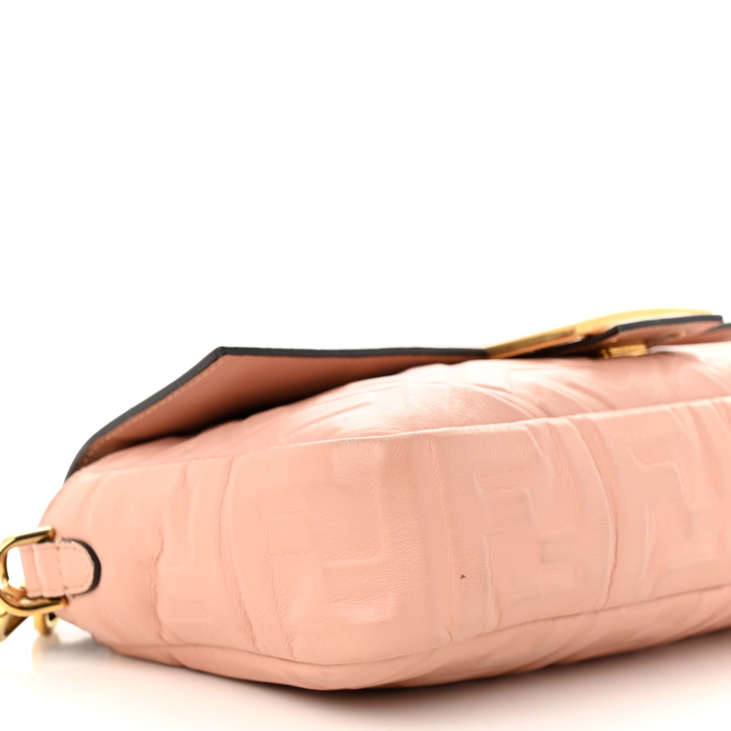 Nappa FF 1974 Embossed Baguette Rosa Bourbon