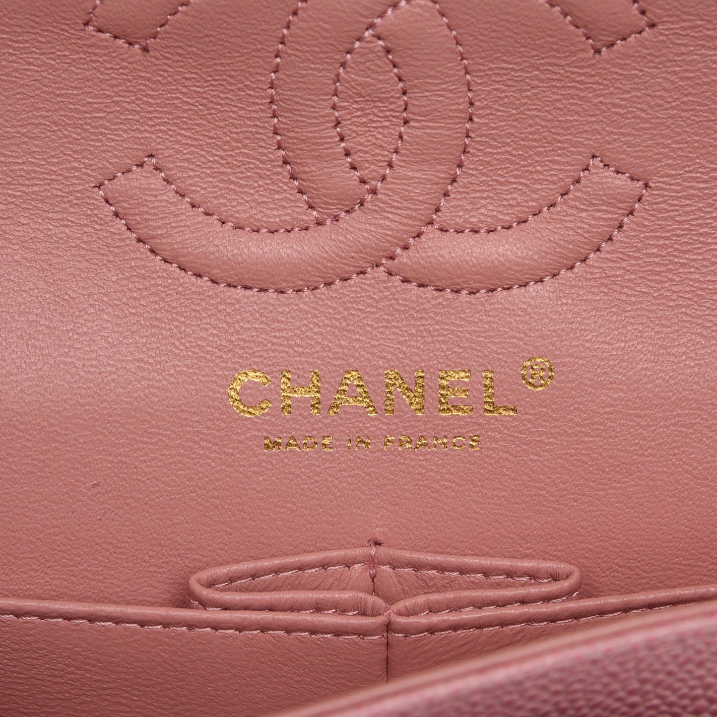 Caviar Quilted Small Double Flap Pink