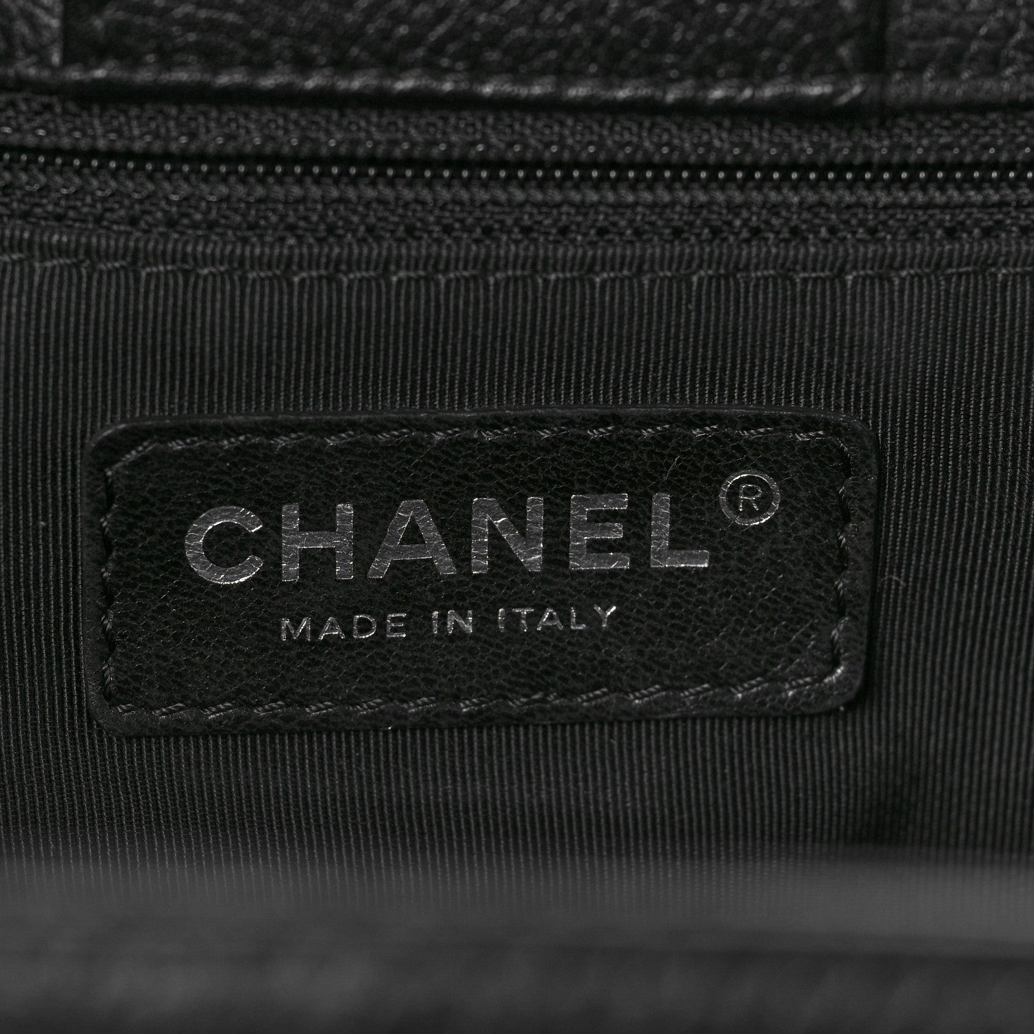 Chanel Calfskin Cerf Executive Shopper Tote Black 6 of 10