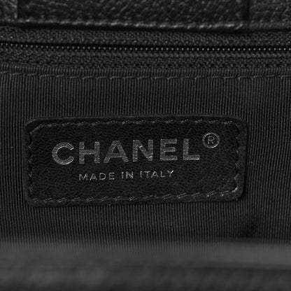 Chanel Calfskin Cerf Executive Shopper Tote Black 6 of 10