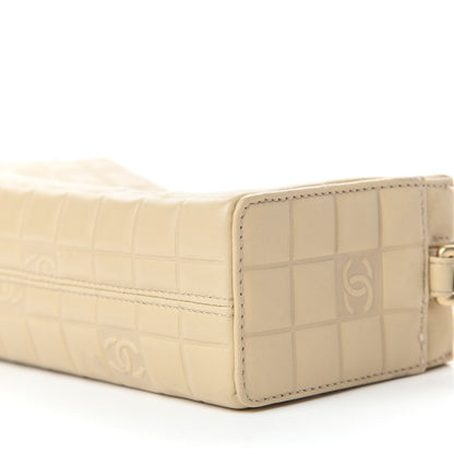 Chanel Lambskin Quilted CC Chocolate Bar Shoulder Bag Beige 7 of 15