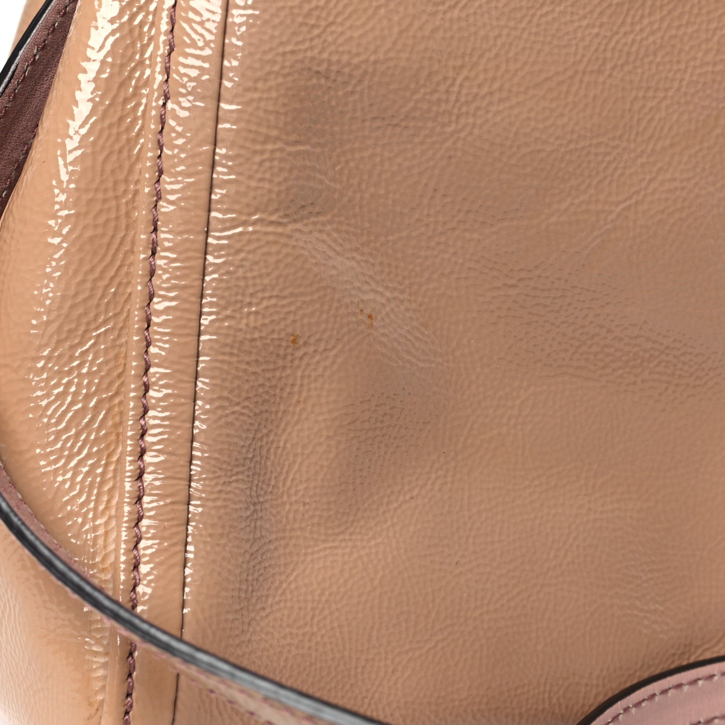 Patent Small Soho Shoulder Bag Dark Cipria