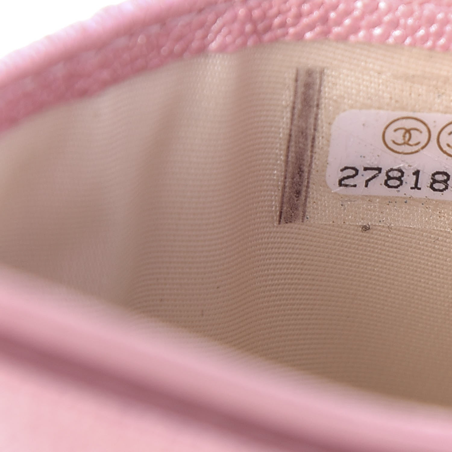 Chanel Iridescent Caviar Quilted Card Holder Rose Pink 7 of 8