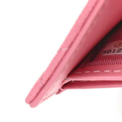 Chanel Caviar Quilted Compact Boy Wallet Pink 7 of 10