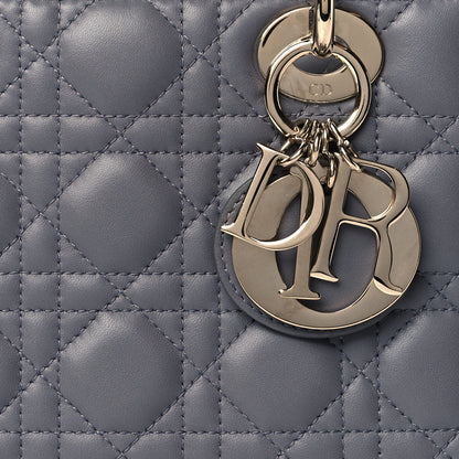 Christian Dior Lambskin Cannage Small My ABCDior Lady Dior Grey 7 of 9
