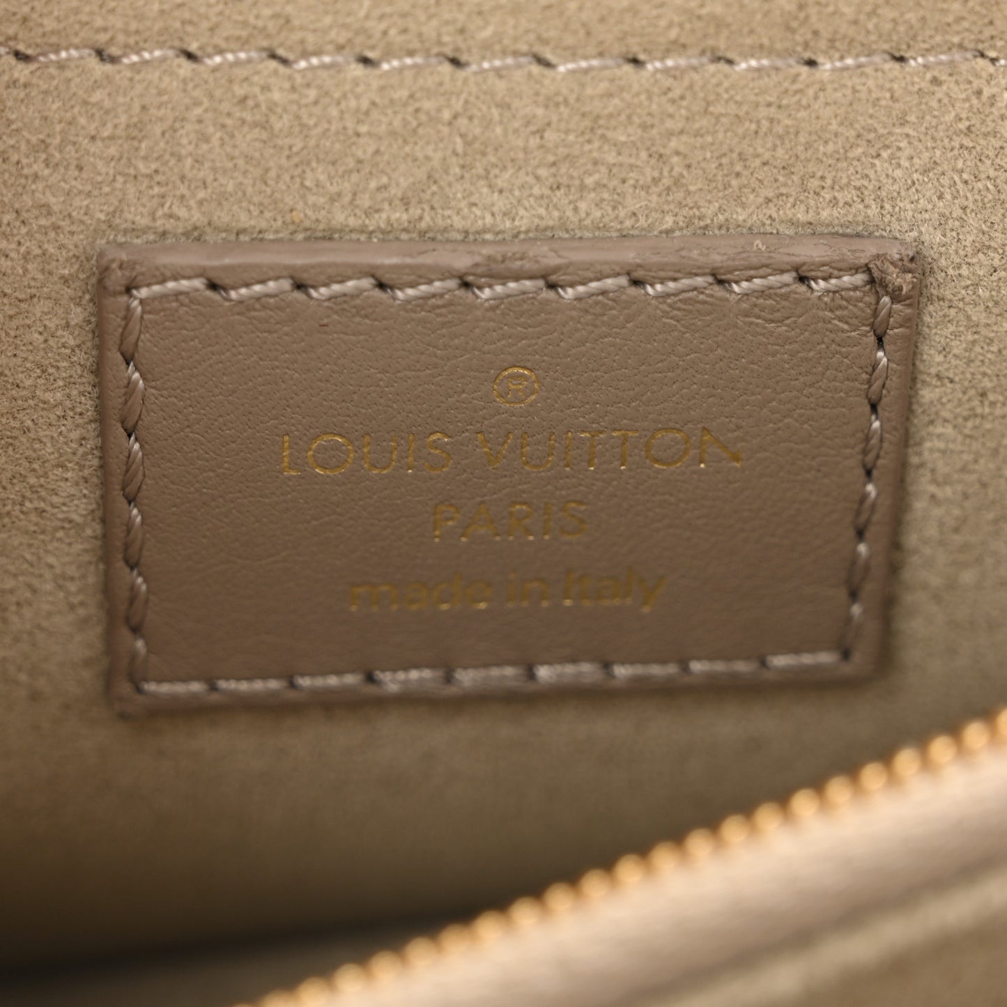 Calfskin LV New Wave Chain Bag Taupe