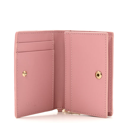 Christian Dior Lambskin Cannage Small Lady Dior Flap Card Holder Powder Pink 5 of 8