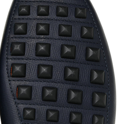Hermes Epsom Mens Alessandro Moccasin Loafers 42.5 Marine 8 of 16