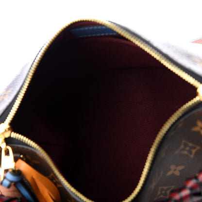 Louis Vuitton Monogram Beaubourg Hobo Mini Bordeaux Red Peach Safran Blue Jean Blue 4 of 9