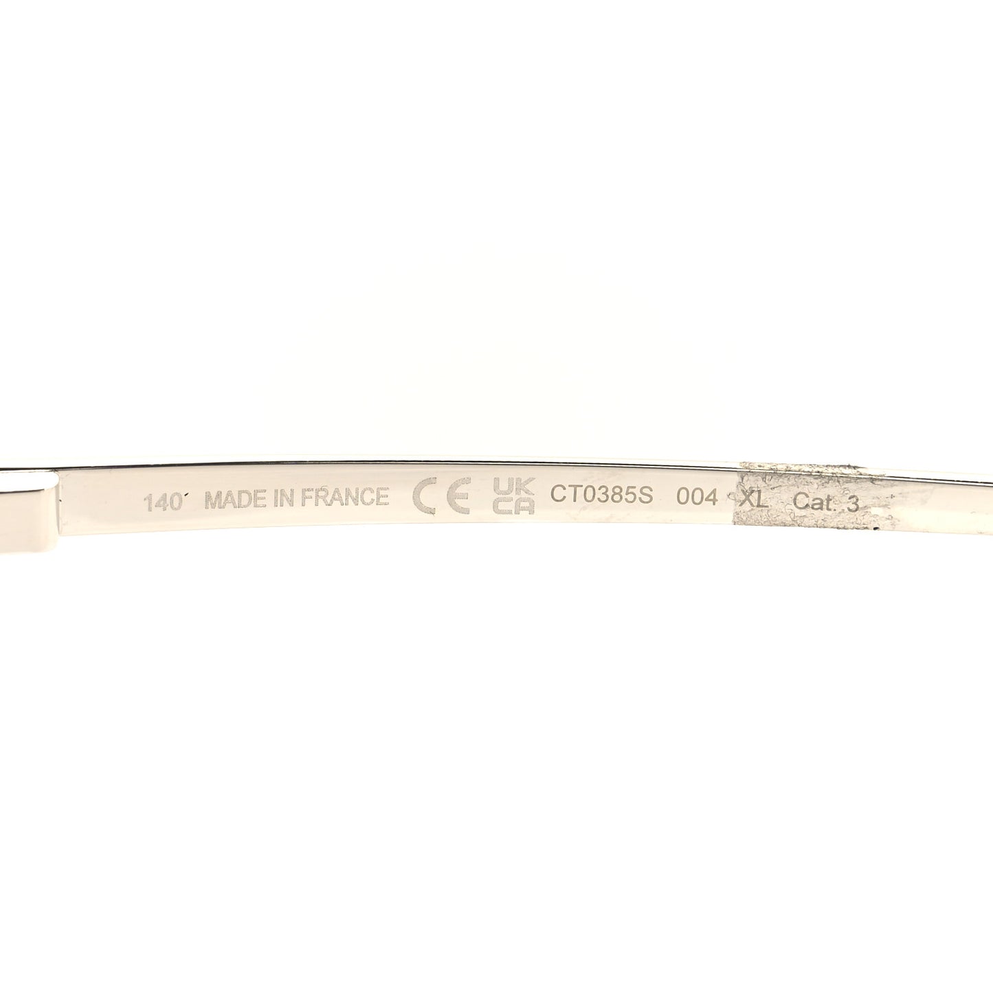 Metal Santos de Cartier Pilot Sunglasses CT0385S Silver Blue