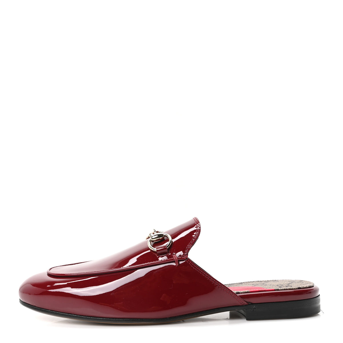 Gucci Patent Womens Princetown Slippers 36 Rosso Ancora 1 of 9