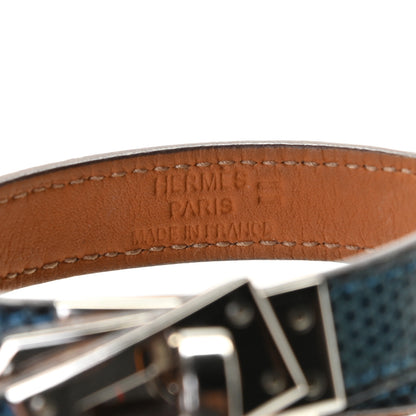 Hermes Lizard Kelly Double Tour Bracelet S Mykonos 3 of 4