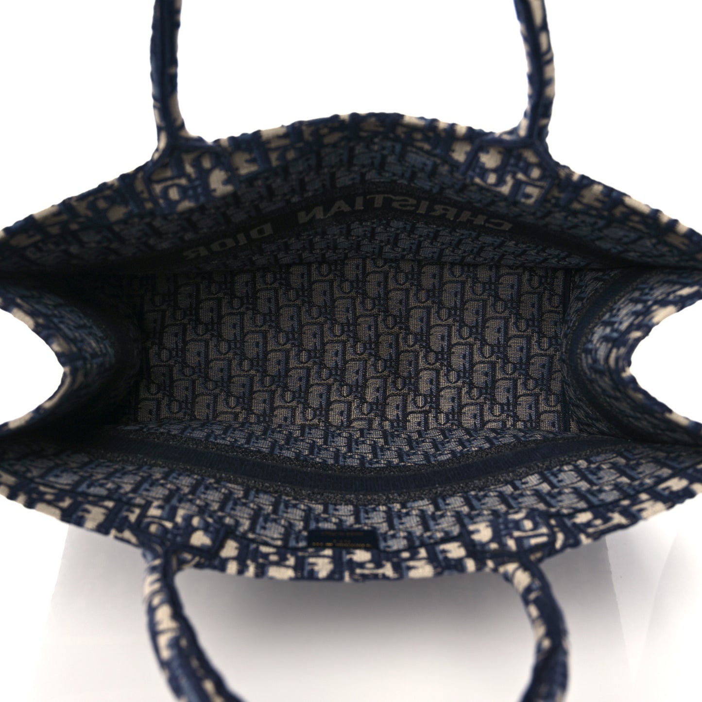 Oblique Book Tote Blue Multicolor