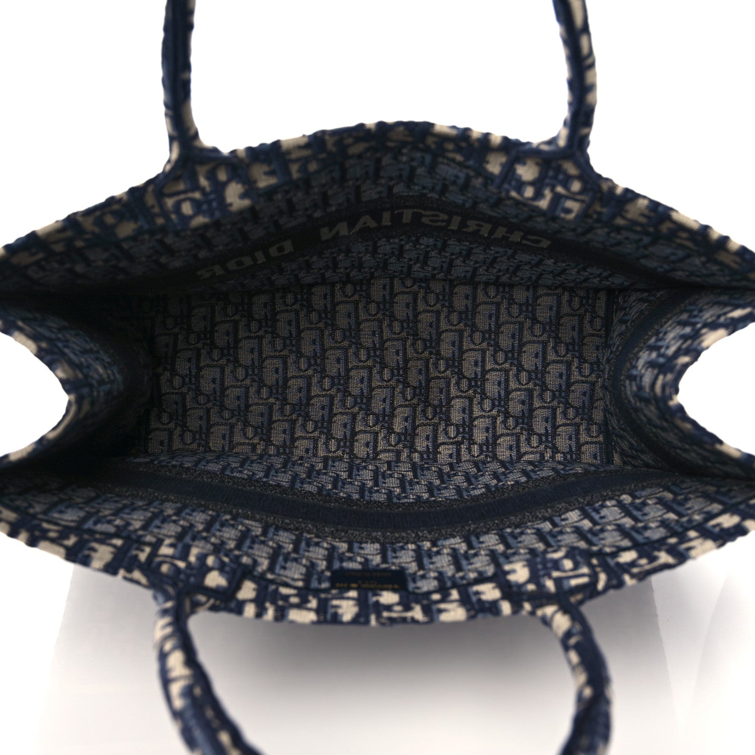 Christian Dior Oblique Book Tote Blue Multicolor 5 of 9