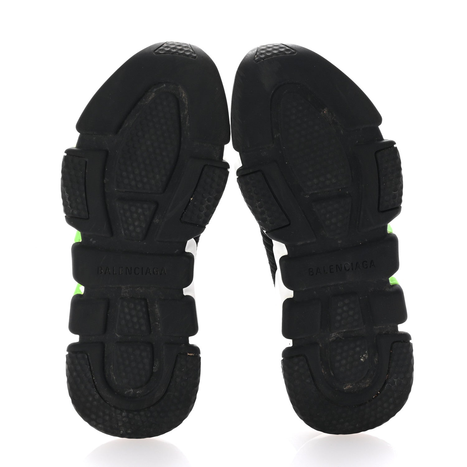 Balenciaga Knit Womens Speed Lace Up Graffiti Sneakers 36 Black White Fluo Green 7 of 10