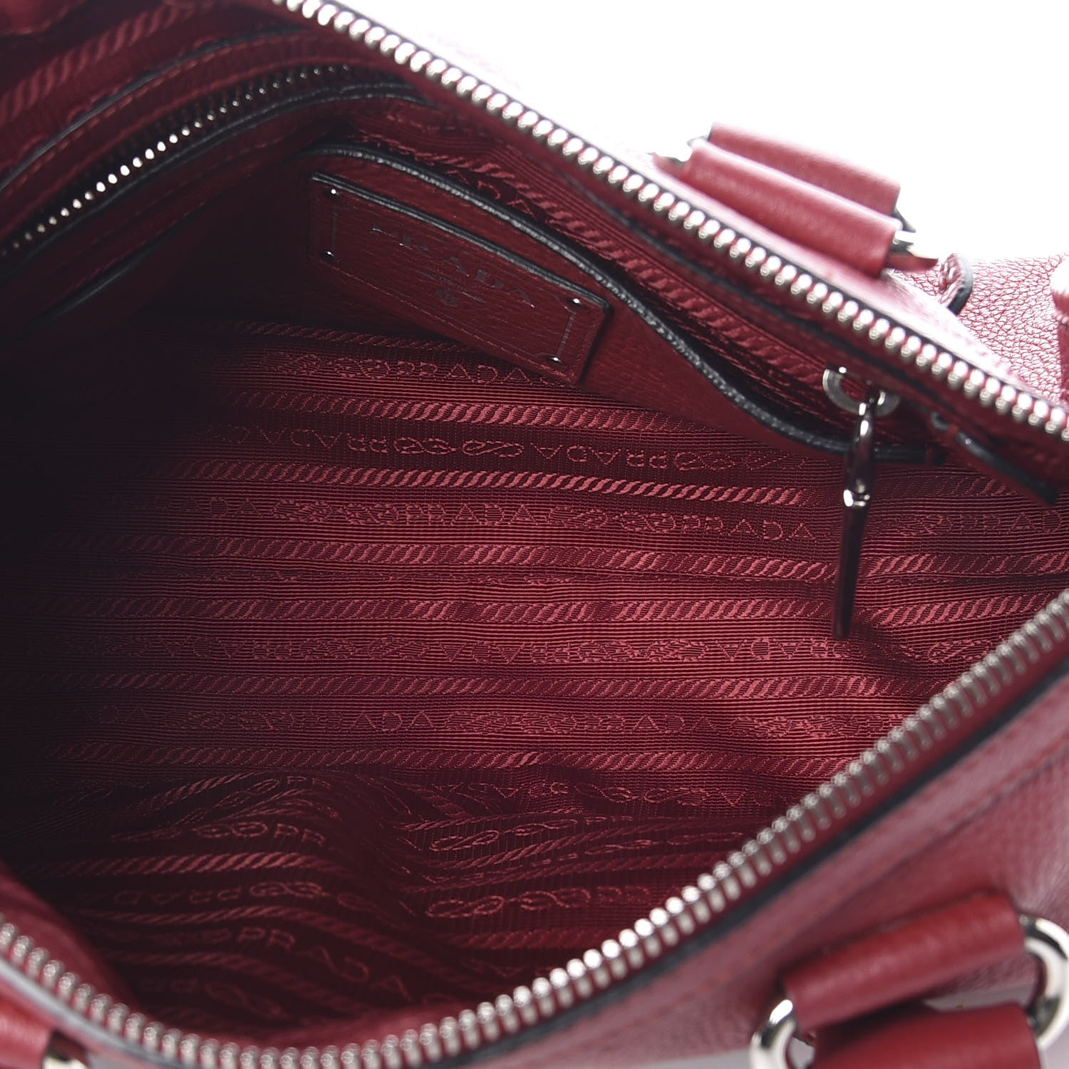 Prada Vitello Phenix Shopping Satchel Rosso 5 of 14