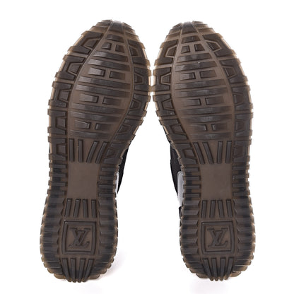 Louis Vuitton Suede Monogram Run Away Sneakers 40 Black 7 of 10